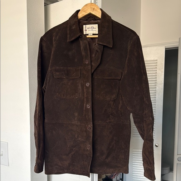 Men's Brown suede  Jacket - Picture 1 of 4